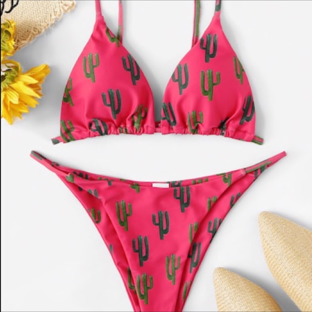 🏖👙🏖Hot Pink Catcus Bikini🏖🏊‍♀️👙
